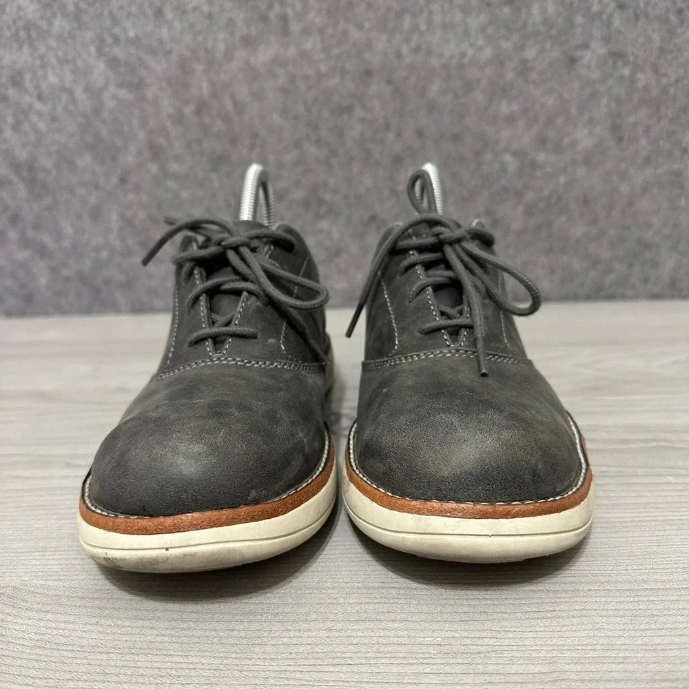 Red Wing Worx 5144 Women's 7.5‎ Steel Toe Oxford Safety Work Shoes Gray Leather